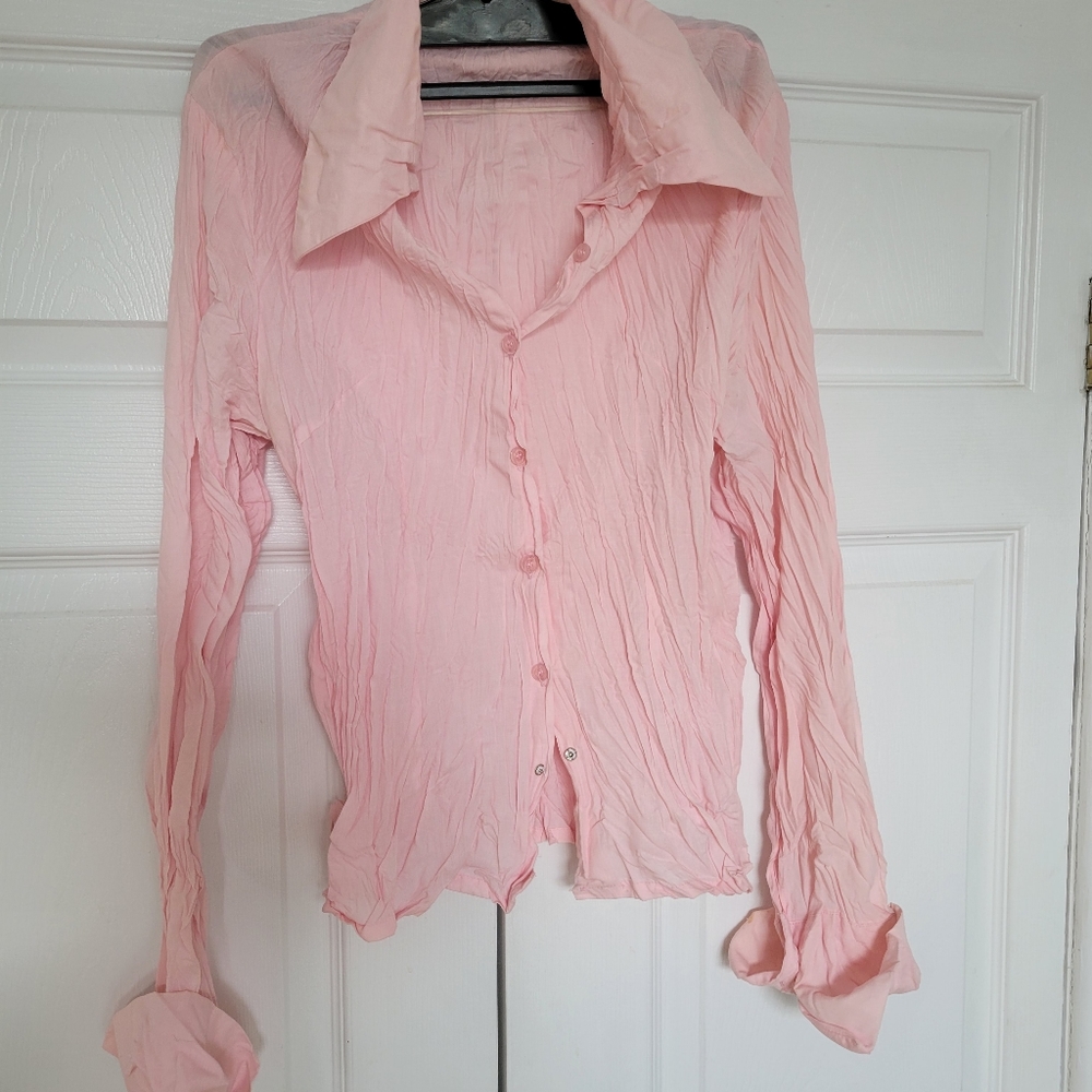 Pink long sleeve shirt